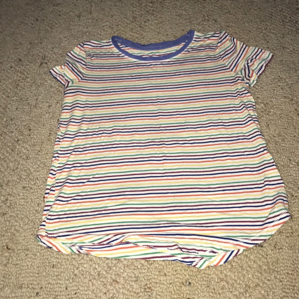 rainbow stripped short sleeve